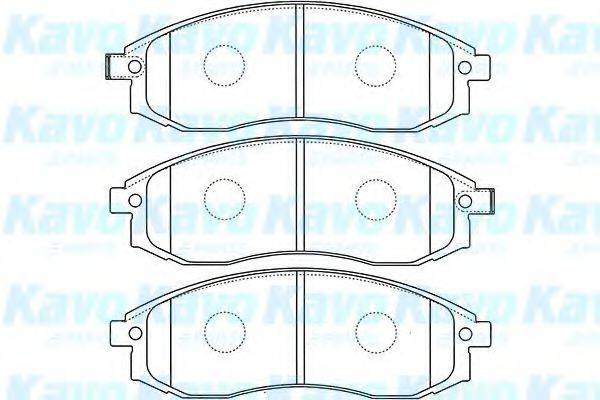 KAVO PARTS BP5535 Комплект гальмівних колодок, дискове гальмо