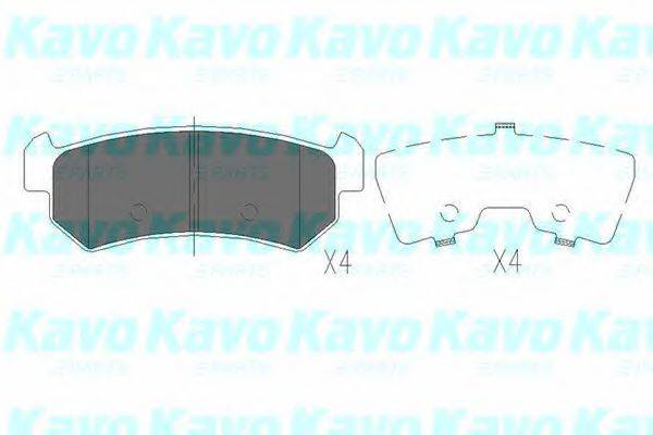 KAVO PARTS KBP1007 Комплект гальмівних колодок, дискове гальмо