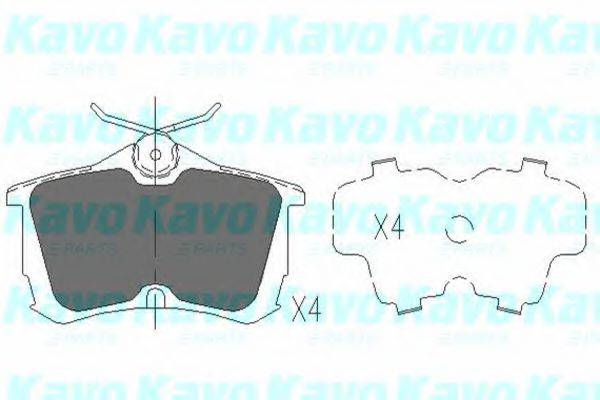 KAVO PARTS KBP2011 Комплект гальмівних колодок, дискове гальмо