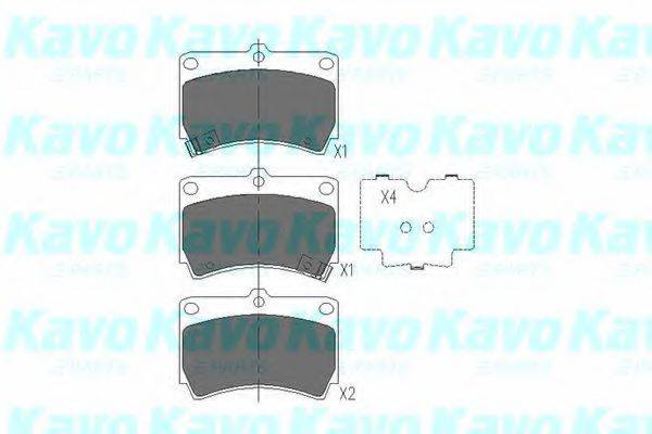 KAVO PARTS KBP4501 Комплект гальмівних колодок, дискове гальмо