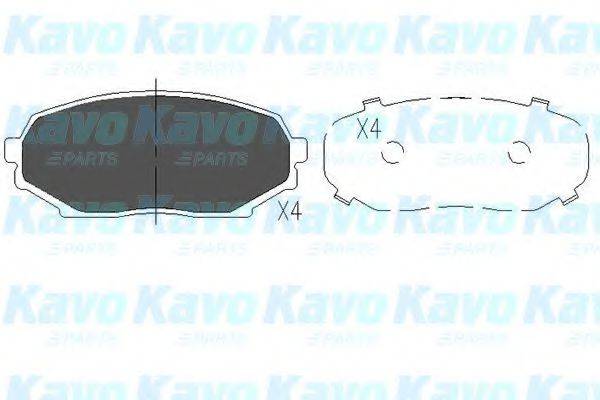 KAVO PARTS KBP4521 Комплект гальмівних колодок, дискове гальмо