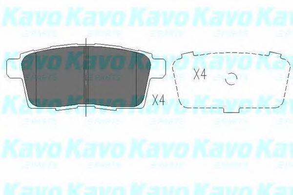 KAVO PARTS KBP4559 Комплект гальмівних колодок, дискове гальмо