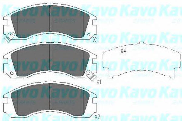 KAVO PARTS KBP5503 Комплект гальмівних колодок, дискове гальмо