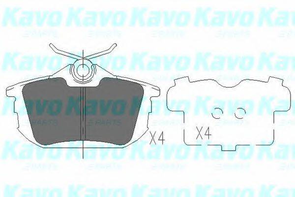 KAVO PARTS KBP5513 Комплект гальмівних колодок, дискове гальмо