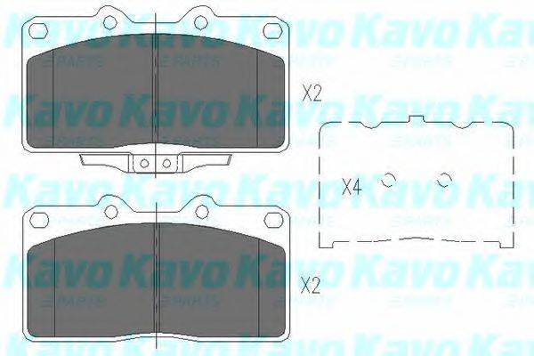 KAVO PARTS KBP5529 Комплект гальмівних колодок, дискове гальмо