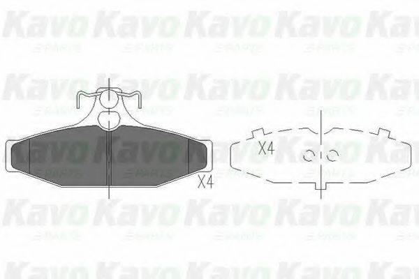 KAVO PARTS KBP7503 Комплект гальмівних колодок, дискове гальмо