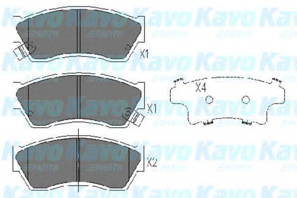 KAVO PARTS KBP8504 Комплект гальмівних колодок, дискове гальмо