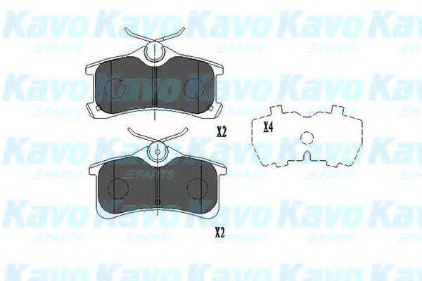 KAVO PARTS KBP9017 Комплект гальмівних колодок, дискове гальмо