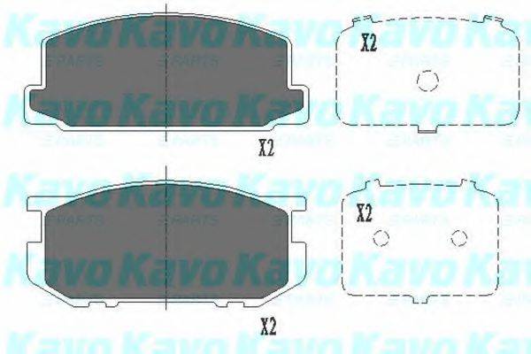 KAVO PARTS KBP9030 Комплект гальмівних колодок, дискове гальмо