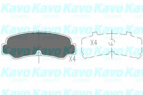 KAVO PARTS KBP9055 Комплект гальмівних колодок, дискове гальмо