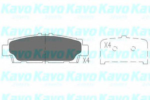 KAVO PARTS KBP9060 Комплект гальмівних колодок, дискове гальмо