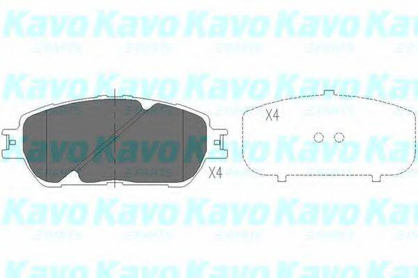 KAVO PARTS KBP9090 Комплект гальмівних колодок, дискове гальмо