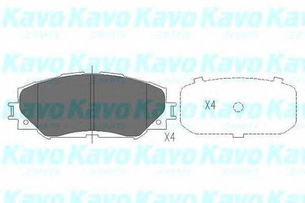 KAVO PARTS KBP9120 Комплект гальмівних колодок, дискове гальмо