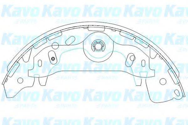 KAVO PARTS KBS3405 Комплект гальмівних колодок