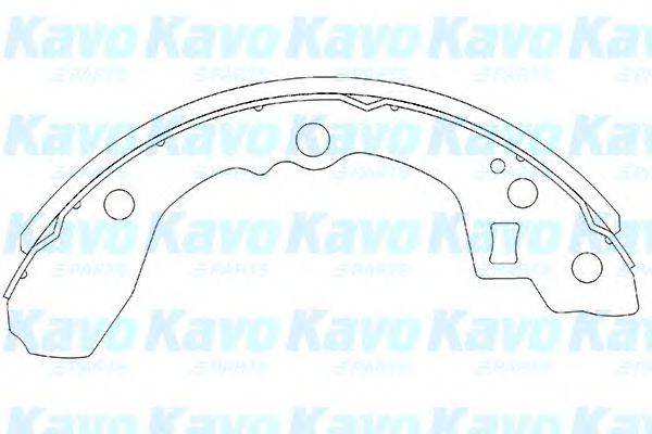 KAVO PARTS KBS4403 Комплект гальмівних колодок