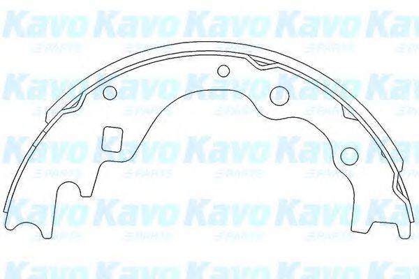 KAVO PARTS KBS5401 Комплект гальмівних колодок