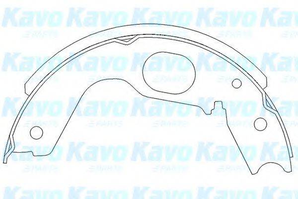 KAVO PARTS KBS6402 Комплект гальмівних колодок