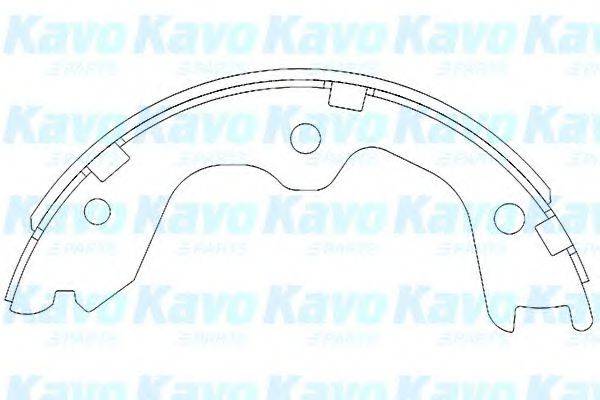 KAVO PARTS KBS7408 Комплект гальмівних колодок