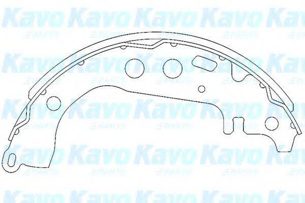 KAVO PARTS KBS9904 Комплект гальмівних колодок