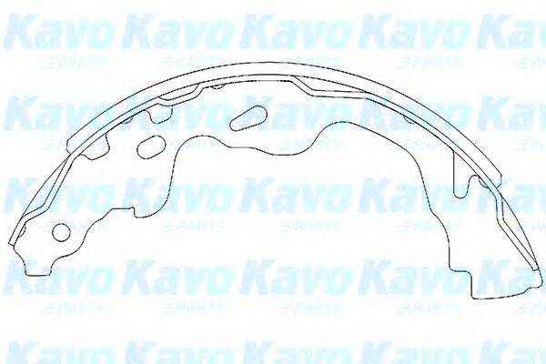 KAVO PARTS KBS9905 Комплект гальмівних колодок