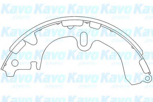 KAVO PARTS KBS9912 Комплект гальмівних колодок