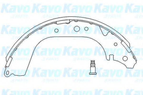 KAVO PARTS KBS7409 Комплект гальмівних колодок