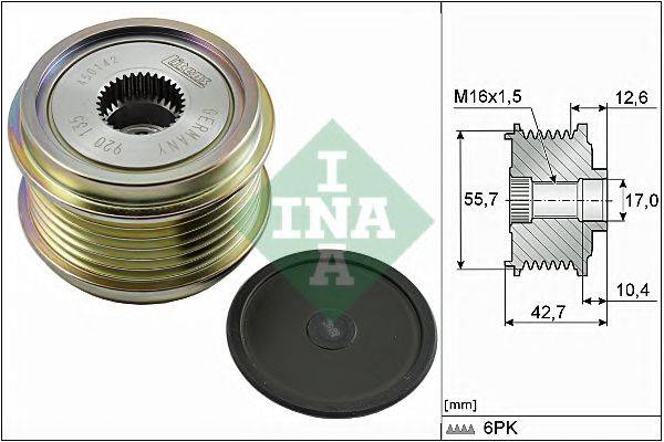 INA 535027610 Механізм вільного ходу генератора