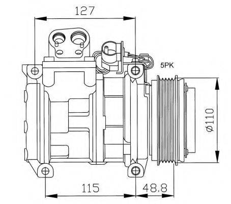 NRF 32048G Компресор, кондиціонер