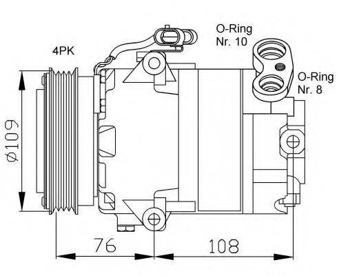 NRF 32081G Компресор, кондиціонер