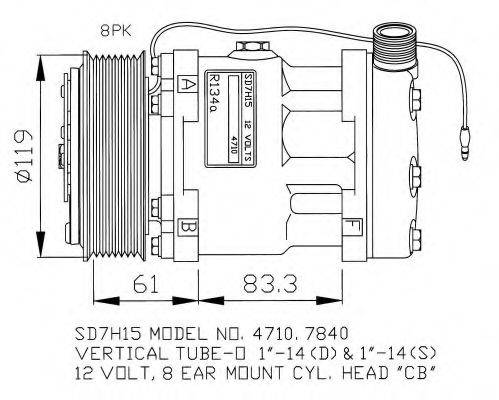 NRF 32132G Компресор, кондиціонер