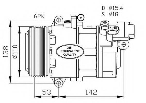 NRF 32184 Компресор, кондиціонер