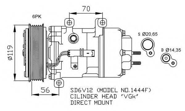 NRF 32185G Компресор, кондиціонер