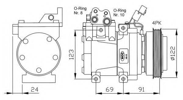 NRF 32205G Компресор, кондиціонер