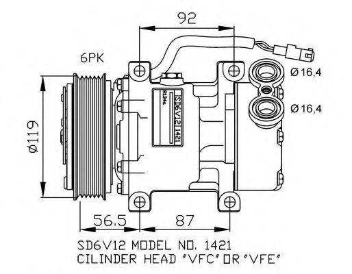 NRF 32244G Компресор, кондиціонер