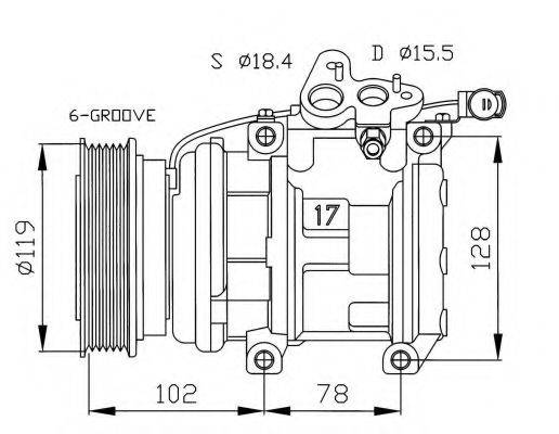 NRF 32257G Компресор, кондиціонер