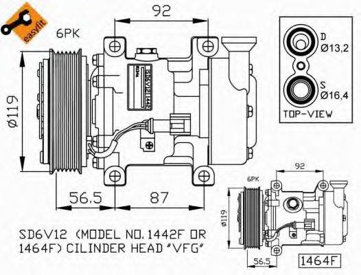 NRF 32260G Компресор, кондиціонер