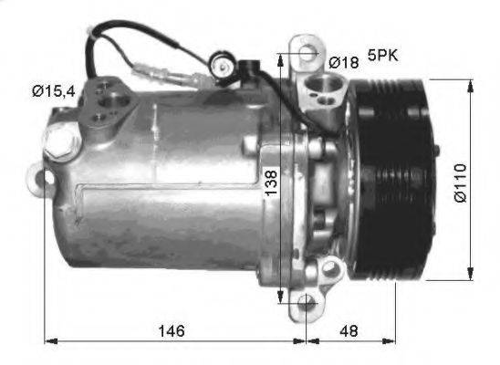 NRF 32414G Компресор, кондиціонер