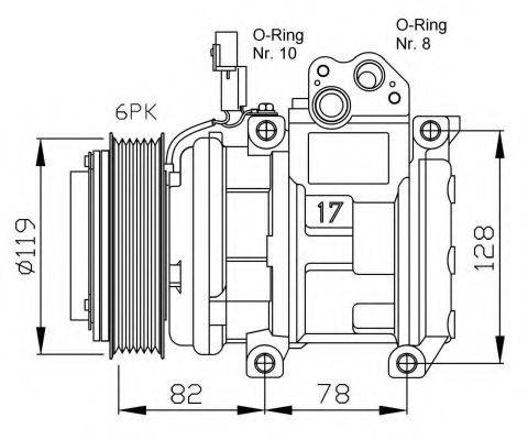 NRF 32437G Компресор, кондиціонер