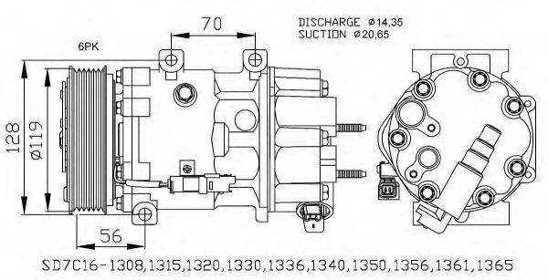 NRF 32772G Компресор, кондиціонер