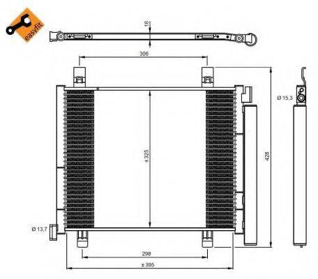 NRF 350045 Конденсатор, кондиціонер