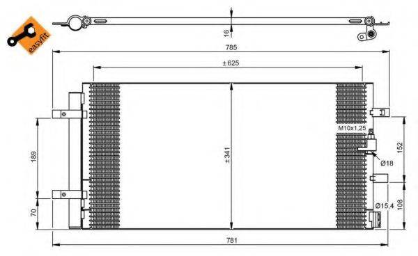 NRF 350046 Конденсатор, кондиціонер