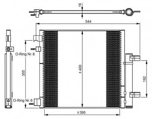 NRF 350048 Конденсатор, кондиціонер