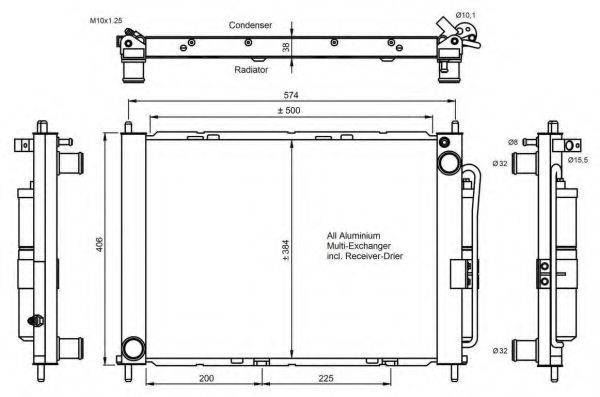 NRF 350056 Конденсатор, кондиціонер