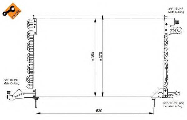 NRF 35027 Конденсатор, кондиціонер