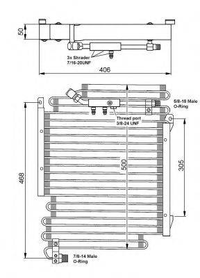 NRF 35056 Конденсатор, кондиціонер