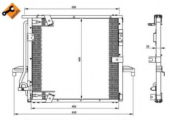 NRF 35133 Конденсатор, кондиціонер