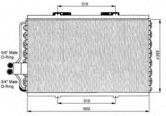 NRF 35163 Конденсатор, кондиціонер