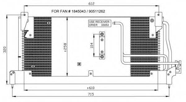 NRF 35218 Конденсатор, кондиціонер