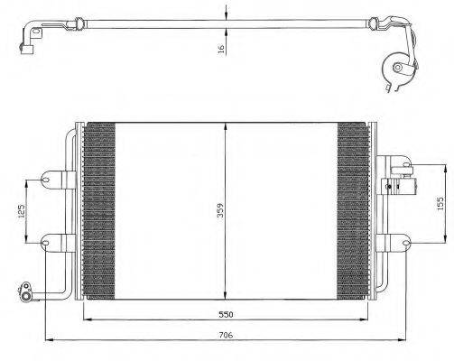 NRF 35300 Конденсатор, кондиціонер