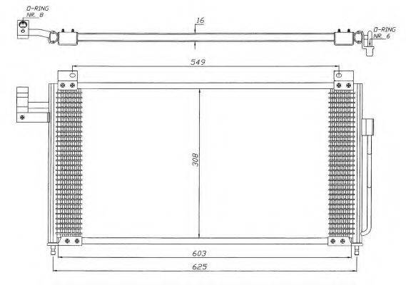 NRF 35341 Конденсатор, кондиціонер